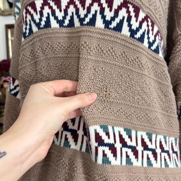 Vintage 80’s quirky whimsical boho cozy indie girl grandpa sweater - Picture 6 of 7